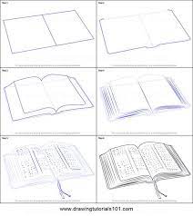 how to draw an open book printable step by step drawing sheet dessin livre ouvert tutoriel de dessin dessin