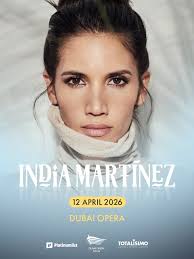 Latin-Pop Flamenco arrives in Dubai ✨ TOTALÍSIMO Entertainment is proud to  present @india_martinez_oficial , one of the most powerful voices in Spain  and a key figure of flamenco-Latin-pop with an unmistakable international