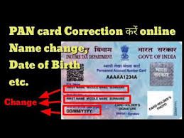 Pan Card Correction Online Name And Date Of Birth Changes In Pan Card Youtube