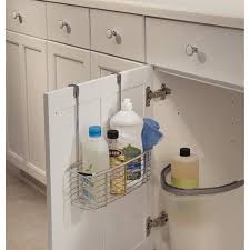 Idesign Axis Metal Over The Cabinet Door Storage Organizer Basket Chrome Walmart Com In 2020 Cabinet Door Storage Storage Baskets Door Storage