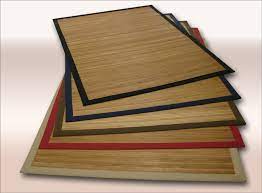 Senden sie ihre bestellung an folgende rufnummer: Bambus Teppich 17 Mm Parkett Natur 140x200 Cm Bordure In Blau Ebay