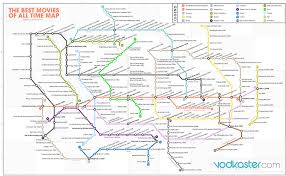 Cool Subway Map Charts The Best Movies Of All Time Cinemablend