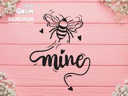 Download Bee Mine Svg Cute Bee Svg Valentines Day Svg Honey Bee 827850 Illustrations Design Bundles