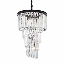 Iron leaf 39 wide roman bronze and crystal chandelier $ 1,499.99. Elk Lighting 14217 6 Oil Rubbed Bronze 6 Light 4 Tier Crystal Chandelier From The Palacial Collection Lightingshowplace Com