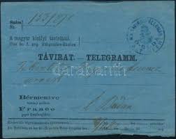Ma már a távirat vesztett a jelentőségéből. 1867 Tavirat