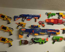 Nerf gun wall mount gun storage use a inch rod from diy nerf gun wall rack. Mounted Display Hooks Tools Nerf Guns 3dthursday 3dprinting Perfect 3d Printing Filament