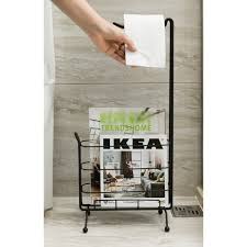 Dakotah wall mounted toilet paper holder with wood shelf above the roll provides a handy space to hold just about anything. Metal Toilet Paper Holder With Magazine Rack On Sale Overstock 28756594