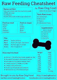Raw Feeding Cheatsheet Dog Raw Diet Raw Feeding For Dogs Raw Dog Food Recipes