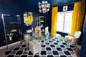 Shop the latest yellow home office at hsn.com. Navy Yellow Home Office Transitional Home Office Dc Metro By Maria Causey Interior Design