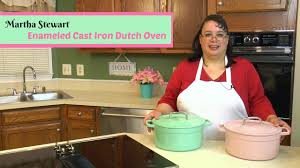 Martha stewart collection collector's strawberry enameled cast iron 6 qt. Martha Stewart Enameled Cast Iron Dutch Oven Macy S Friends And Family Sale Amy Learns To Cook Youtube