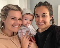 Lesbian Athletes: Georgia Casey . Softball Australia . played for the  Australian National Team . played for the University of Oklahoma . married  to her wife Kaylee. they have a cute lil