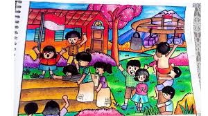 Tema hari kemerdekaan 2017 : Lukisan Tema Hari Kemerdekaan Cikimm Com