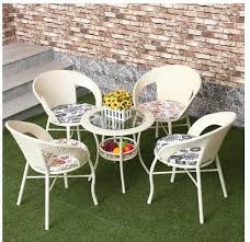 Balcony Table And Chair Cane Chair Tea Table Three Piece Living Room Indoor Recreat Balcony Table And Chairs Outdoor Lounge Chair Cushions Outdoor Furniture