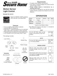 Simply point the sensor out more toward where you want to pick up an intruder. Heath Zenith Motion Sensor Light Control Sh 5412 Owner S Manual Pdf Download Manualslib