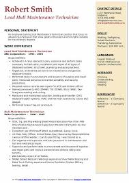A 609 dispute letter isn't necessarily any more effective than any other avenue of dispute. Hull Maintenance Technician Resume Samples Qwikresume