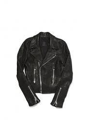 Rta Biker Jacket In Debosse Snake Black