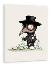 The zombie island of doctor ned has you trying to clean up one of these with more dakka. Amazon Com The Plague Doctor Experiments Fine Art Print Handmade