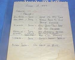 This Is The Actual Funeral Program For Elvis S Funeral It Was Hand Written As You Can See This Was The Only Copy It Was Auct Elvis Presley Elvis Elvis Death