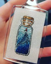 $4.95 mini baby face (pink) $4.95 boy teddy with flowers. Fo Made A Miniature Cross Stitch Into A Keyring Https Www Etsy Com Au Listing 813161635 Set Shelf Pattern With 28 Bottles Crossstitch