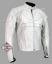 Tom Cruise Jack Harper White Oblivion Jacket Biker Outfit Jackets Flashy Fashion