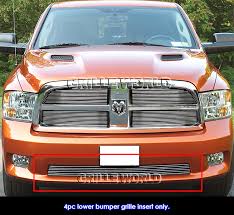 Look at this truck, it has a lot of eyeball! For 2009 2010 2011 2012 Dodge Ram 1500 Sport Bumper Billet Grille Polished