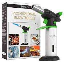 Blow Torch Creme Brulee Torch Refillable Professional Kitchen Torch With Safety Lock And Adjustable Flame Culinar Culinary Torch Food Torch Cooking Torch