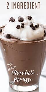 You Read That Right Two Ingredients Chocolate Mousse Recipe Dessert Ingredients Mousse Recipes