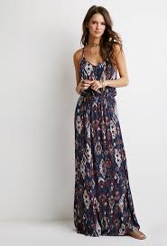 Maxikleid Mit Ikat Print Und Hakelei Sommermode Boho Kleid Hochzeit Gast Maxi Kleider Sommer Sommer Kleider