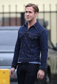 Black And Blue Denim Jacket Mood Sewciety Iconic On Screen Ensembles Denim Ryan Gosling Style Denim Jacket Men Levi Denim Jacket
