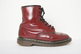 90s Dr Martens Made In England Doc Marten Boots Womens Etsy Doc Marten Boot Maroon Leather Boots