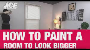 Using light paint when decorating a small room: How To Paint A Small Bedroom To Look Bigger Ace Hardware Youtube