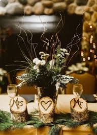 The combination is perfect to use for chair decorations. 55 Cozy And Warming Up Rustic Winter Wedding Ideas Weddingomania