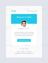 Notify Notification Email Template Psd Ad Notification Sponsored Notify Email Psd Email Templates Creative Resume Templates Templates