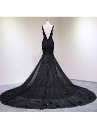 We offer the largest gothic collection in the nation. Black Gothic Beading Mermaid Wedding Dress Darkincloset Com