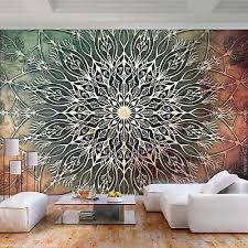 Vlies Fototapete Mandala Indische Tapete Braun Tapeten Orient Wandbild 3farben Indischesschlafzimmer Vlies Fototapete Mandal Fototapete Tapete Grun Wandtapete