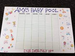 You may try several creative ways to add dates to your baby's diet. Office Baby Due Date Pool Template Baby Due Date Baby Pool Baby Due Date Calendar