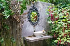 Tropical bath décor brings the sense of serenity of the islands to your home. Tropical Bathroom Plantscapers