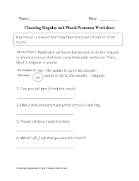 Personal pronouns (1st, 2nd, 3rd singular and plural). Singular And Plural Pronouns Worksheets Pronoun Worksheets Pronoun Reflexive Pronouns Worksheet