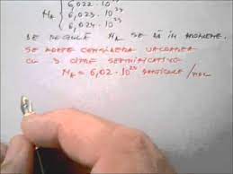 201 1 Masa Molara Numarul Lui Avogadro 2 Youtube