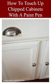 My Kitchen Cabinets Were Chipping And I Used A Paint Pen To Fix The Damage Good As New In A Painting Cabinets Diy Paint Cabinets White Kitchen Cupboards Paint