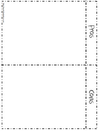 Pros And Cons T Chart Landscape Worksheets