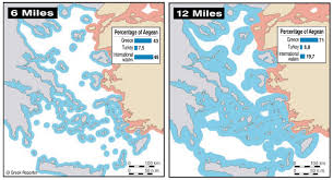 40 km = 24.85 mi. What If Greece Extends Its Territorial Waters To 12 Miles In The Aegean