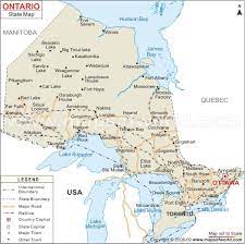 Ontario is one of the thirteen provinces and territories of canada. Map Of Ontario Ontario Map Canada