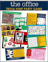 Our Epic Office Trivia Treasure Hunt Game Test Your Guest Knowledge Of The Show With Fun And Creativ The Office Facts Office Themed Party Office Birthday Party