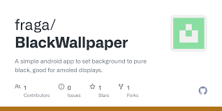 Most android devices ship with beautiful wallpaper images by default that are displayed as the android does not come with an option to set a solid color as the phone's or tablet's background. Github Fraga Blackwallpaper A Simple Android App To Set Background To Pure Black Good For Amoled Displays