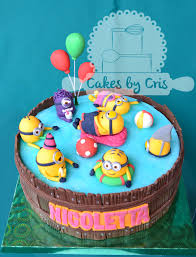 Minions Pool Party Cake Pastel De Minions Torta De Minions Tartas