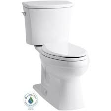 kohler kelston comfort height 2 piece 1 28 gpf single flush elongated toilet with aquapiston flushing technology in white k 3755 0 the home depot kohler elongated toilet seat water sense pinterest