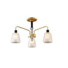 3 Flammig Kronleuchter Modern Wohnzimmer Pendelleuchte Gold