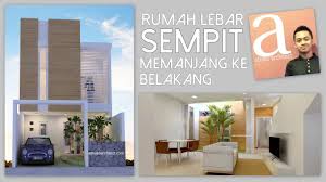 Maybe you would like to learn more about one of these? Rumah Lebar Sempit Memanjang Kebelakang 5 4 X 15 M Youtube