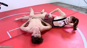 PF Schoolgirl Hannah Hays Facesitting Wrestling